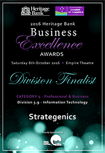 2016 Heritage Bank Business Excellence Awards - Division Finalist